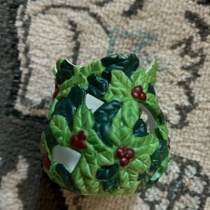 Holly Candle Holder